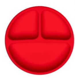 Equate Divided Plate, Red