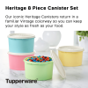 Heritage Plastic 3.85-Cup Food Storage Canister Set with Lids (4 Count)