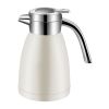 0.48 Gallon Stainless Steel Thermal Vacuum Flask – Double Wall Insulated Hot & Cold Beverage Bottle with Leakproof Lid – White