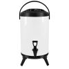 2.6 Gal Stainless Steel Insulated Milk Tea Barrel – Hot & Cold Beverage Dispenser with Faucet for Home, Café, or Catering