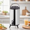2.6 Gal Insulated Brew Pot – Hot & Cold Beverage Dispenser, Stainless Steel Thermal Container for Home, Office, Café, or Catering Use
