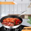 13.4 in Stainless Steel Fry Pan – Large Non-Stick Induction Compatible Frying Pan Skillet