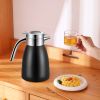 0.58 Gallon Stainless Steel Thermal Vacuum Flask – Double Wall Insulated Hot & Cold Beverage Bottle with Leakproof Lid – Black