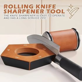 sRolling Knife Sharpener Kit 5 Magnetic Angles 12 Degrees, 15 Degrees, 17 Degrees, 19 Degrees, 22 Degrees. Professional Rolling Knife Sharpening T (Option: 1pcs)